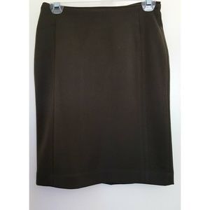 H&M Olive Knee Length Skirt